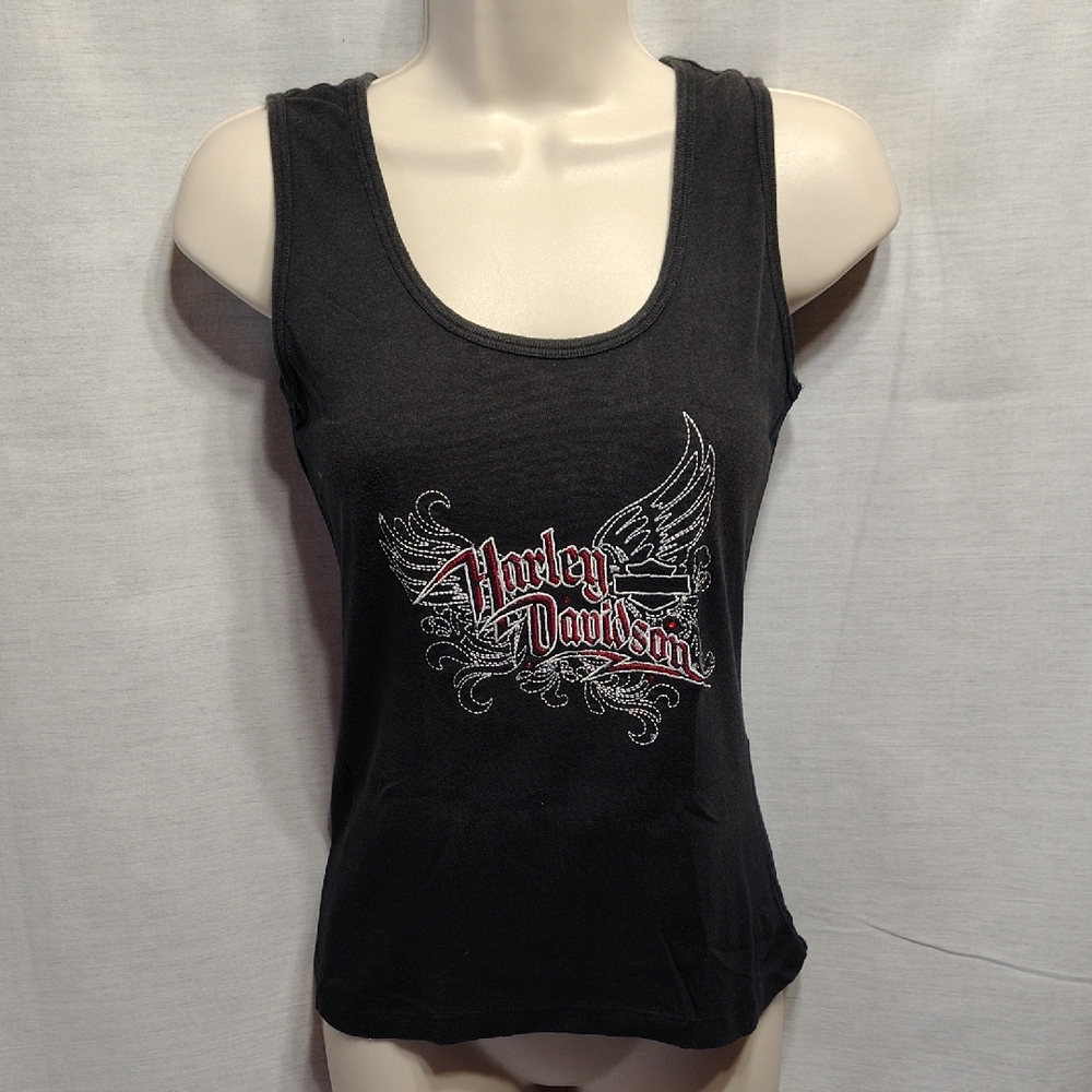 Harley-Davidson Black Tank with Winged Logo